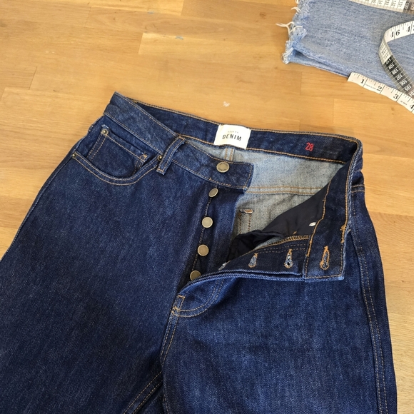 Sezane Dark Blue Indigo Denim High Rise 28 | Non stretch - Picture 10 of 13